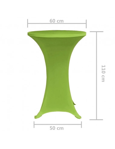 Copritavoli Elastico 2 pz 60 cm Verde