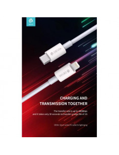 DEVIA CAVO CARICA RAPIDA PD TIPO-C LIGHTNING 3A BIANCO