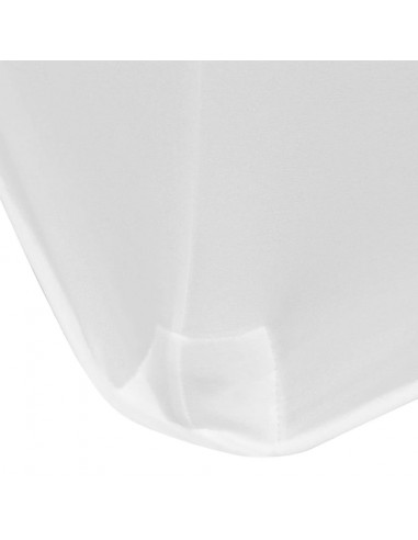 Fodere Elasticizzate per Tavolo 2 pezzi 183x76x74 cm Bianco