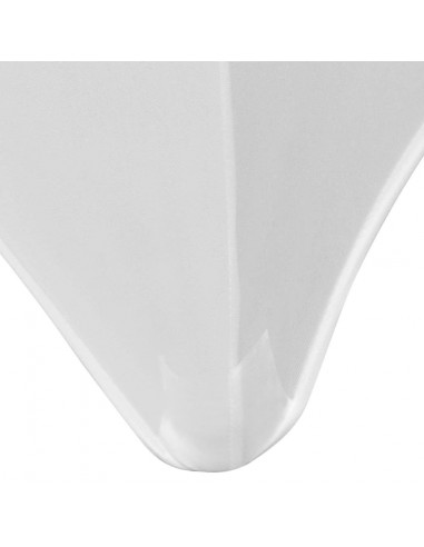 Fodere Elasticizzate per Tavolo 2 pezzi 183x76x74 cm Bianco