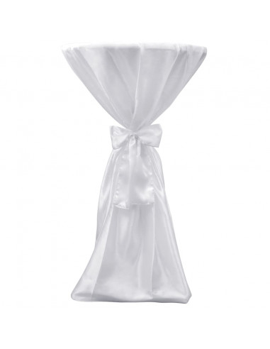 Copritavolo Bianco 60 cm con Fettuccia 2 pezzi