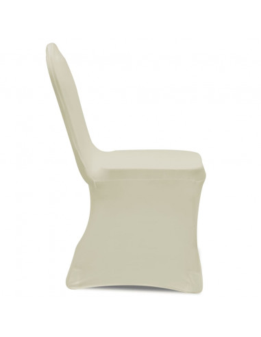 Coprisedia in Tessuto Elasticizzato Crema 6 pz