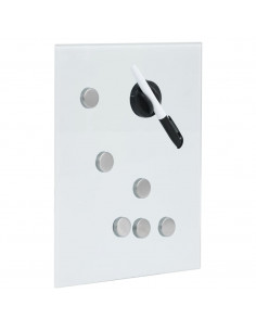 Cassetta Portachiavi con Lavagna Magnetica Bianca 30x20x5,5 cm