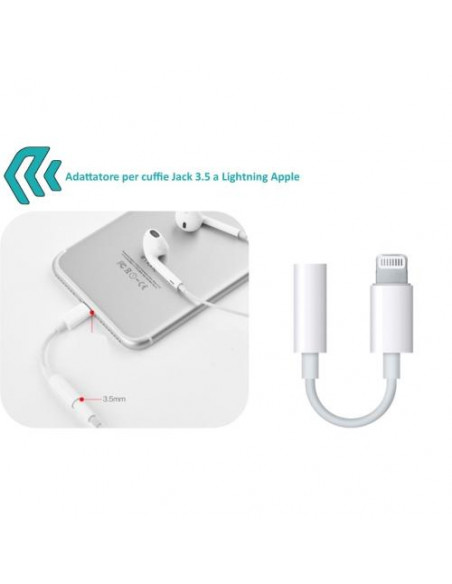 DEVIA ADATTATORE PER AUDIO JACK 3,5 A APPLE LIGHTNING IPHONE
