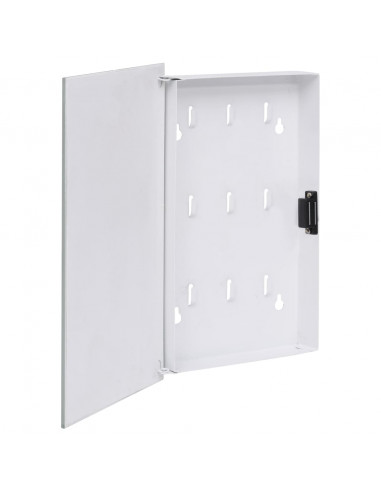 Cassetta Portachiavi con Lavagna Magnetica Bianca 30x20x5,5 cm