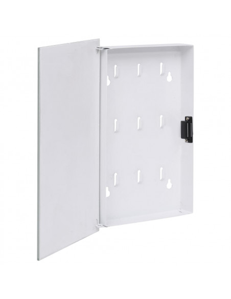 Cassetta Portachiavi con Lavagna Magnetica Bianca 30x20x5,5 cm