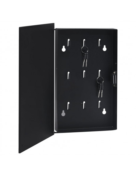 Cassetta Portachiavi con Lavagna Magnetica Nera 35x35x5,5 cm