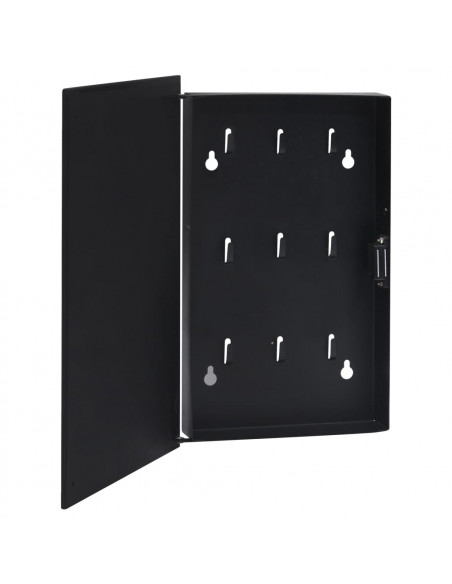 Cassetta Portachiavi con Lavagna Magnetica Nera 35x35x5,5 cm