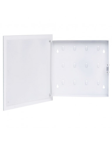 Cassetta Portachiavi con Lavagna Magnetica Bianca 35x35x5,5 cm