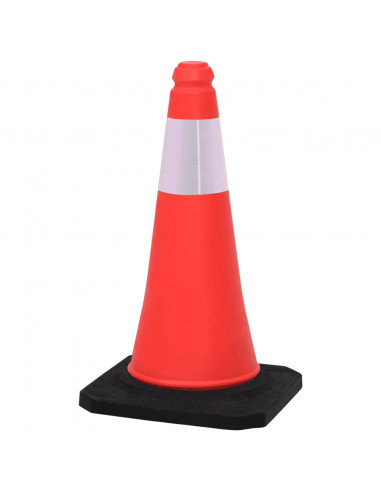 Coni Spartitraffico Riflettenti con Basi Pesanti 4 pz 50 cm