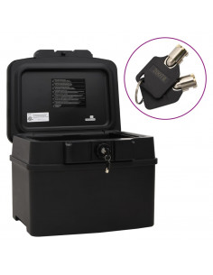 Cassetta di Sicurezza Nera 44x37x34 cm 2