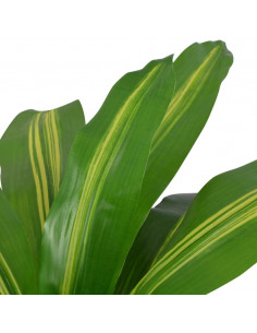 Dracena Pianta Artificiale con Vaso 90 cm Verde 2