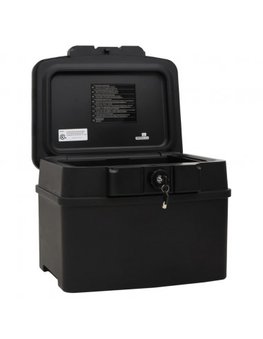 Cassetta di Sicurezza Nera 44x37x34 cm