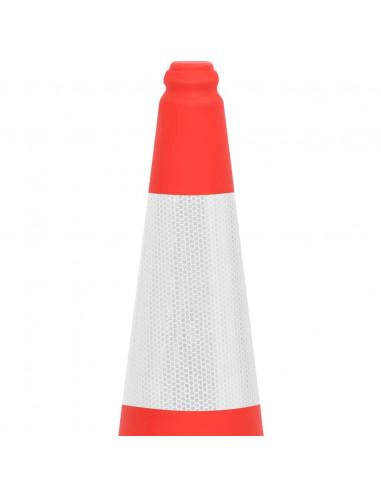 Coni Spartitraffico Riflettenti con Basi Pesanti 4 pz 75 cm