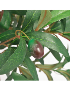 Albero di Alloro Pianta Artificiale con Vaso 120 cm Verde 2