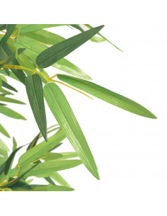 Bambù Artificiale con Vaso 120 cm Verde 2