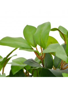 Albero di Alloro Artificiale con Vaso Verde 40 cm 2