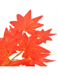 Albero di Acero Artificiale con Vaso Rosso 120 cm 2