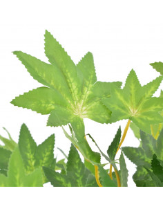 Albero di Acero Artificiale con Vaso Verde 120 cm 2