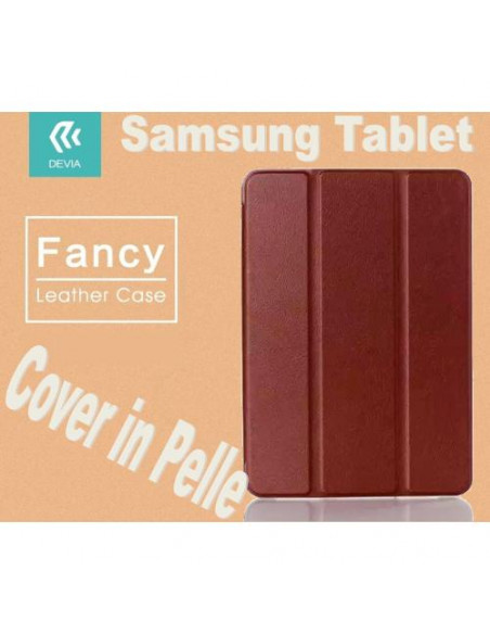 DEVIA CUSTODIA IN PELLE PER TABLET SAMSUNG TABS2 8.0 T715 MARRONE