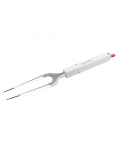 Forchettone Pedrini 0755 LILLO STILE Inox lucido e Bianco Inox lucido