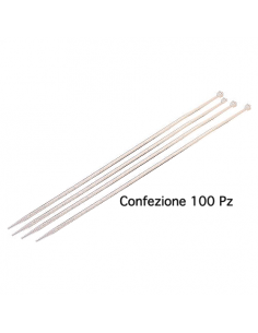 Fascette cablaggio Poly Pool PP0308 Bianco Bianco