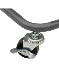 Carrello da Cucina 3 Ripiani Grigio 42x35x85 cm Ferro e ABS