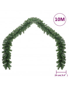 Ghirlanda di Natale in PVC 10 m