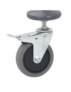 Carrello da Cucina per 16 Vassoi 38x55x163 cm in Acciaio Inox