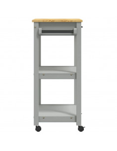 Carrello da Cucina MONZA 60x40x88,5 cm in Legno Massello di Pino