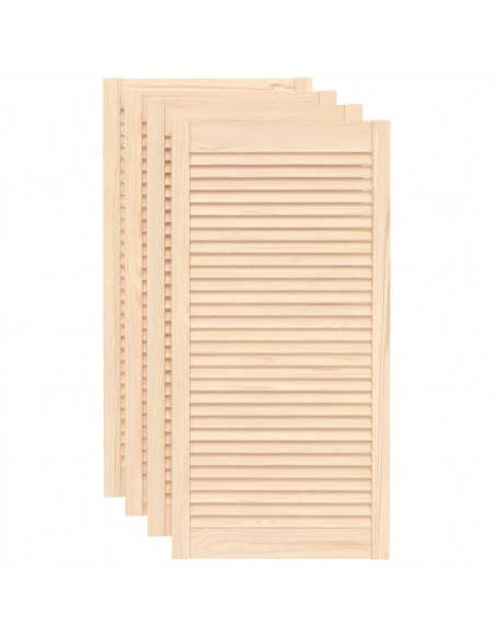 Ante con Design a Lamelle 4 pz 99,3x49,4 cm in Legno di Pino