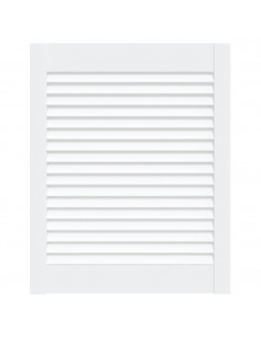 Anta a Lamelle Bianca 61,5x49,4 cm in Legno di Pino 2