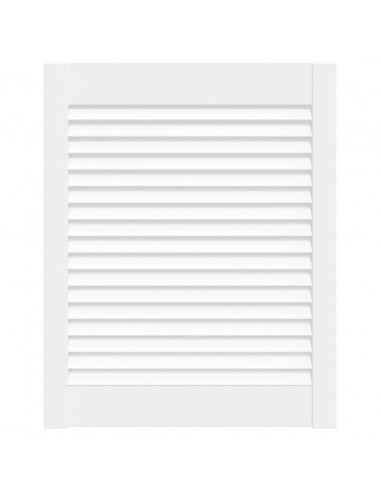 Anta a Lamelle Bianca 61,5x49,4 cm in Legno di Pino