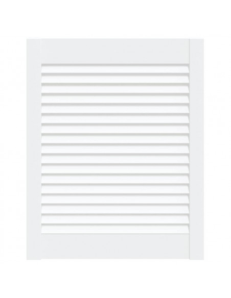 Anta a Lamelle Bianca 61,5x49,4 cm in Legno di Pino