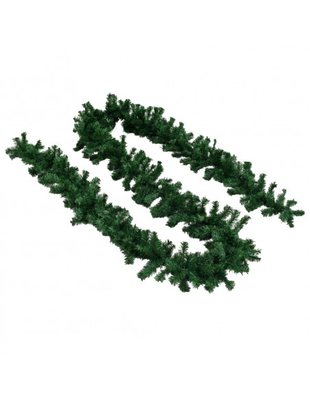 Ghirlande Natalizie 4 pz Verde 270 cm PVC