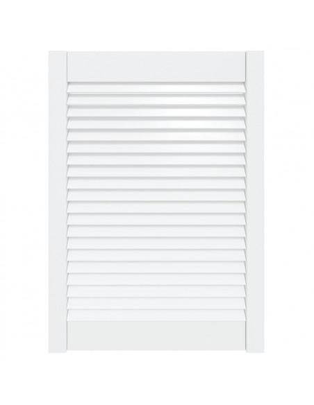 Anta a Lamelle Bianca 69x49,4 cm in Legno di Pino