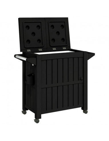 Carrello di Servizio 3 in 1 Polipropilene Nero