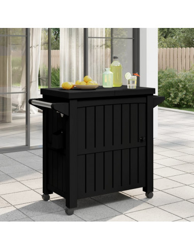 Carrello di Servizio 3 in 1 Polipropilene Nero