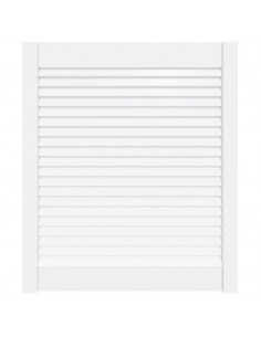 Anta a Lamelle Bianca 69x59,4 cm in Legno di Pino 2