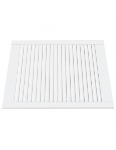 Ante a Lamelle Bianche 2 pz Bianche 69x59,4 cm Legno di Pino