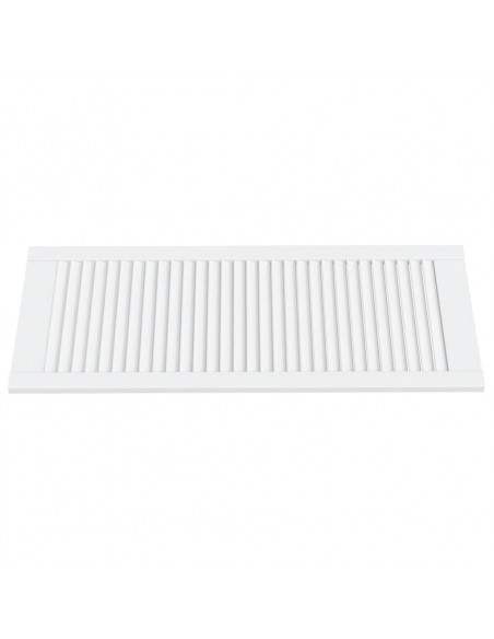 Ante a Lamelle 2 pz Bianche 99,3x39,4 cm in Legno di Pino