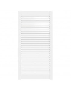 Anta a Lamelle Bianca 99,3x49,4 cm in Legno di Pino 2