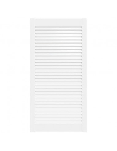 Anta a Lamelle Bianca 99,3x49,4 cm in Legno di Pino