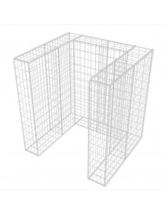 Gabbione in Rete in Acciaio per 1 Cassonetto 110x100x120 cm