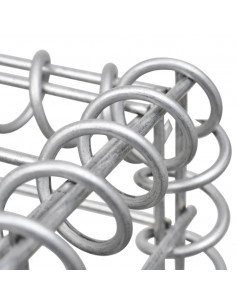 Gabbione per Bidoni in Acciaio Zincato 320x100x120 cm