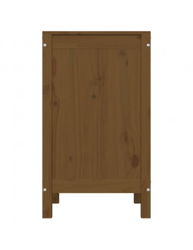 Contenitore per Bucato Miele 44x44x76 cm Legno Massello Pino