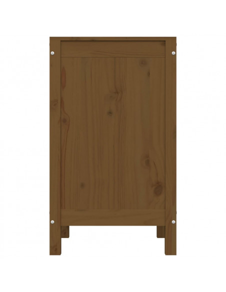 Contenitore per Bucato Miele 44x44x76 cm Legno Massello Pino