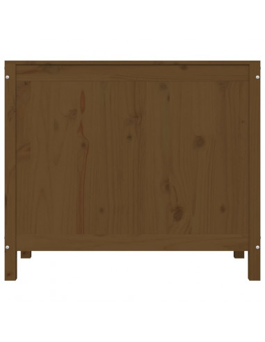 Contenitore per Bucato Miele 88,5x44x76 cm Legno Massello Pino