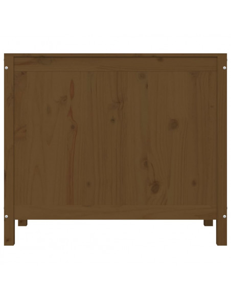 Contenitore per Bucato Miele 88,5x44x76 cm Legno Massello Pino