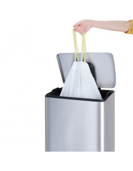 EKO Set Sacchetti della Spazzatura A 3-6 L 24x30 pz Bianchi